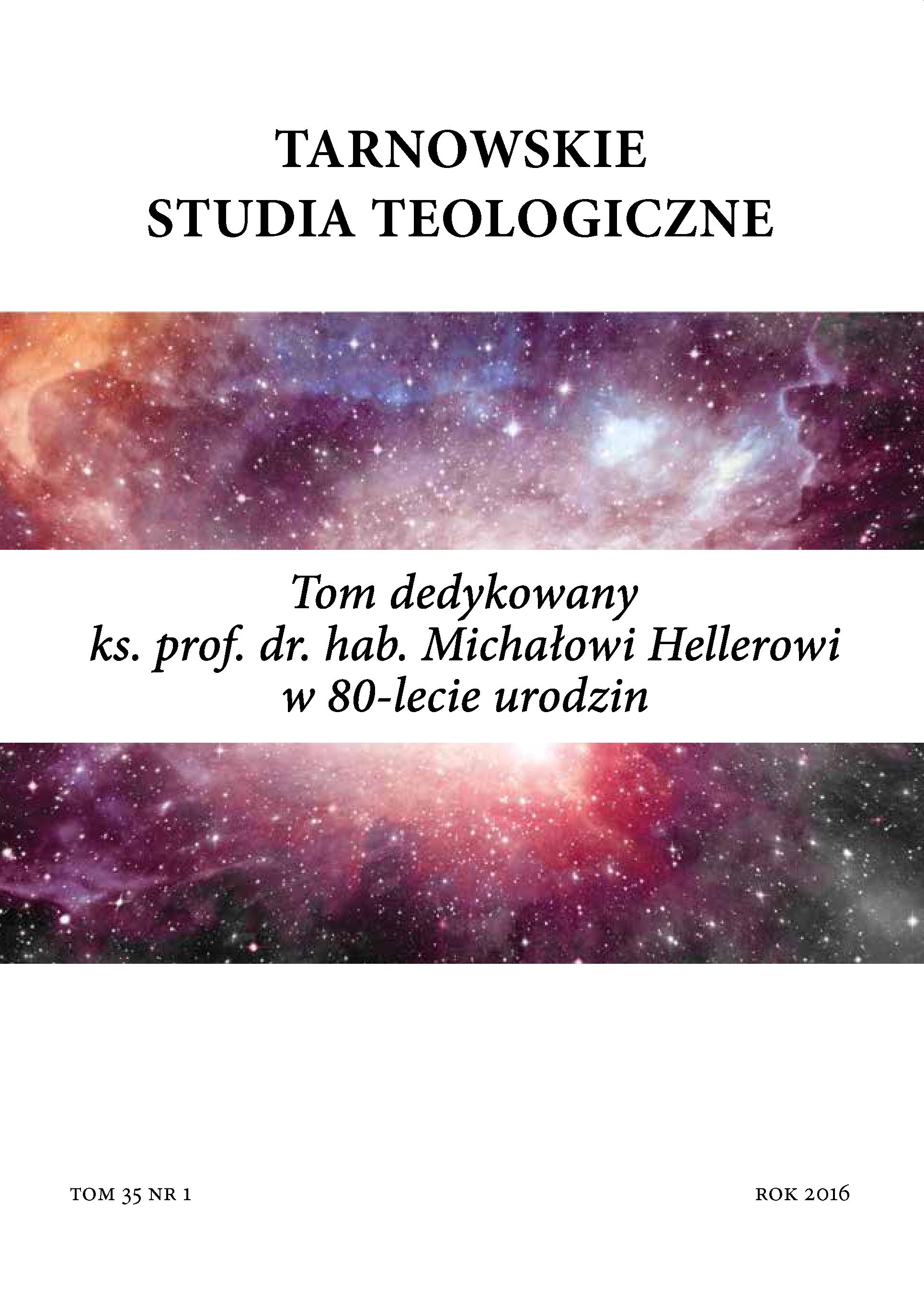 W stronę teologii nauki – na kanwie myśli ks. prof. Michała Hellera