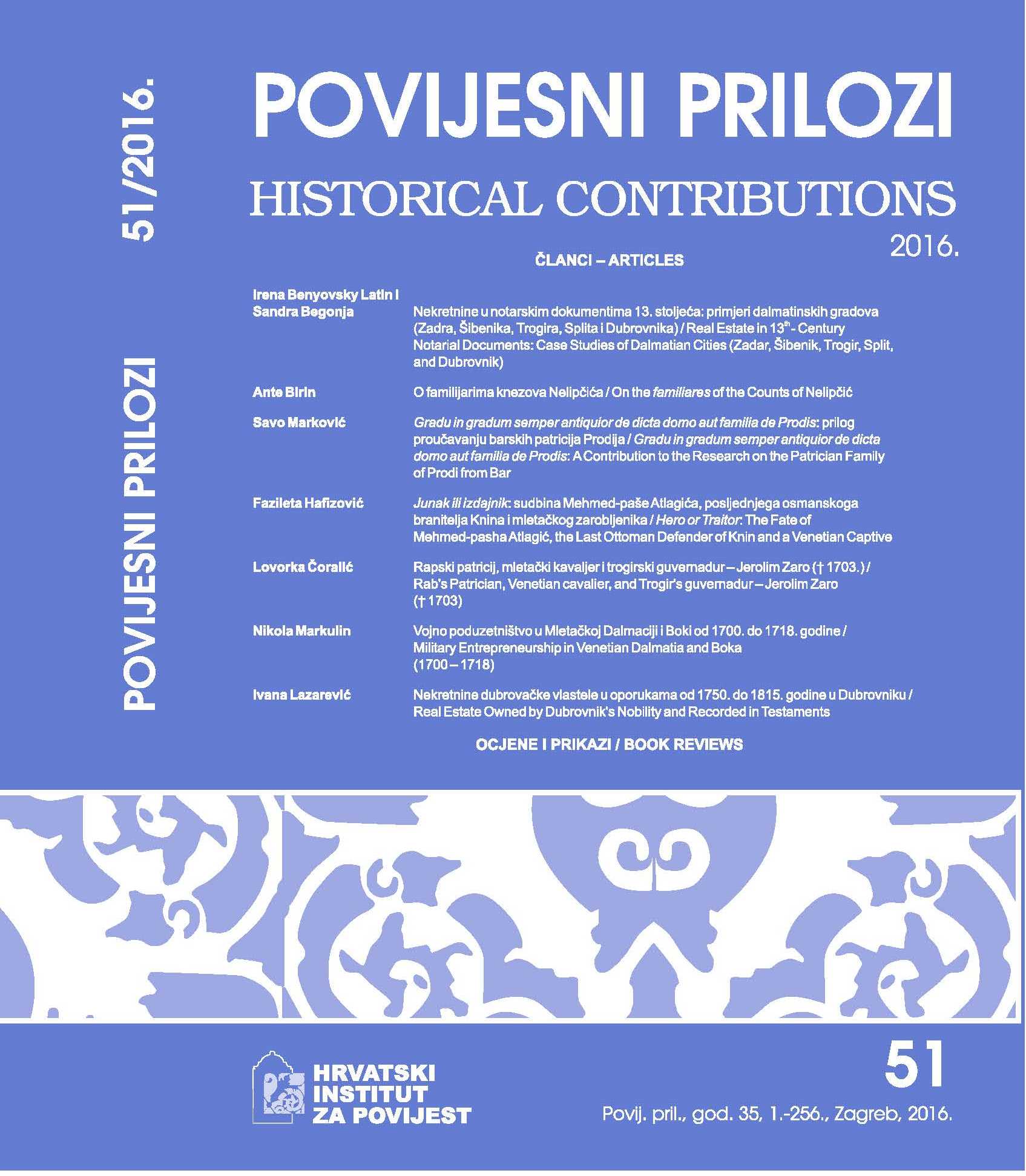 Scrinia Slavonica, godišnjak Podružnice za povijest Slavonije, Srijema i Baranje Hrvatskog instituta za povijest 15 (2015), 428 pp. Cover Image