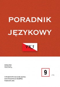 Leksyka związana z niepełnosprawnością fi zyczną w historii polszczyzny