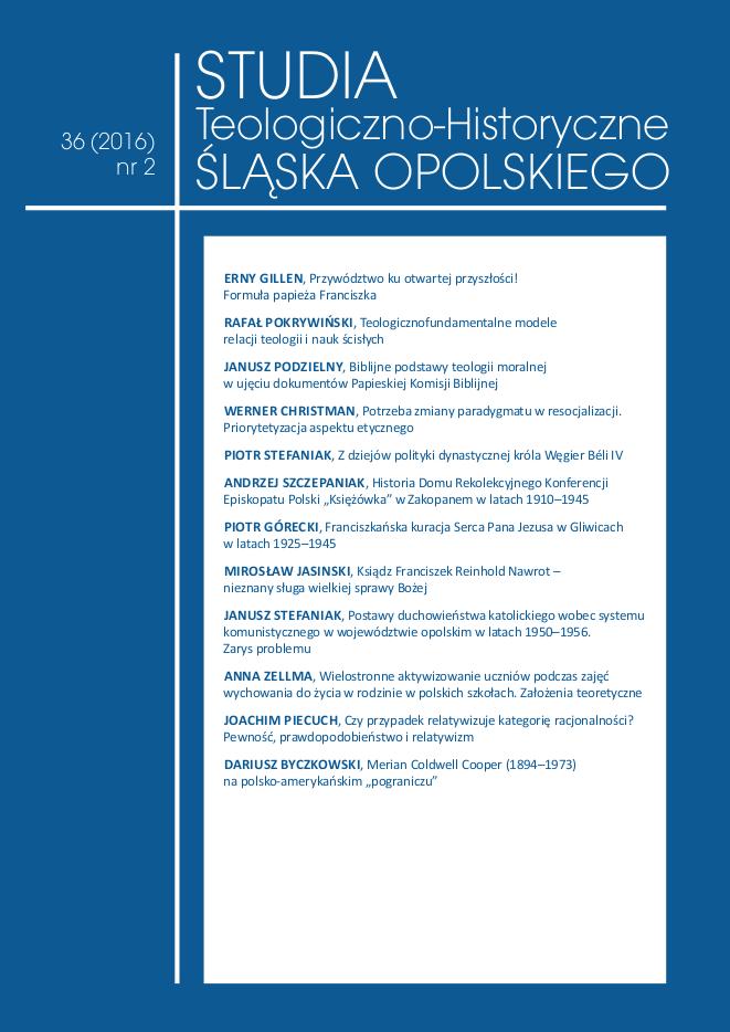 Postawy duchowieństwa katolickiego wobec systemu komunistycznego w województwie opolskim w latach 1950–1956