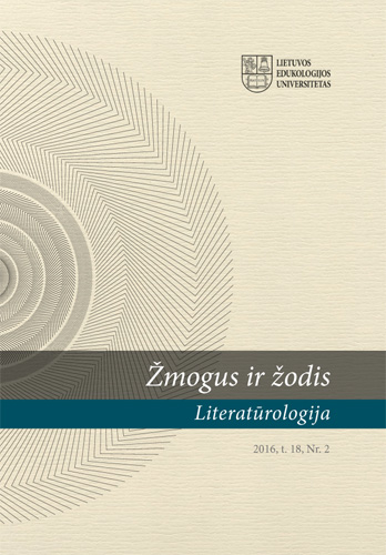 Balys Sruoga as a Character: A Few Texts by Ričardas Gavelis in the Light of Cultural Memory Cover Image