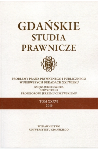 Some Critical Remarks and Observations Regarding the Formulation of Legal Definitions in Contemporary Legislation Cover Image