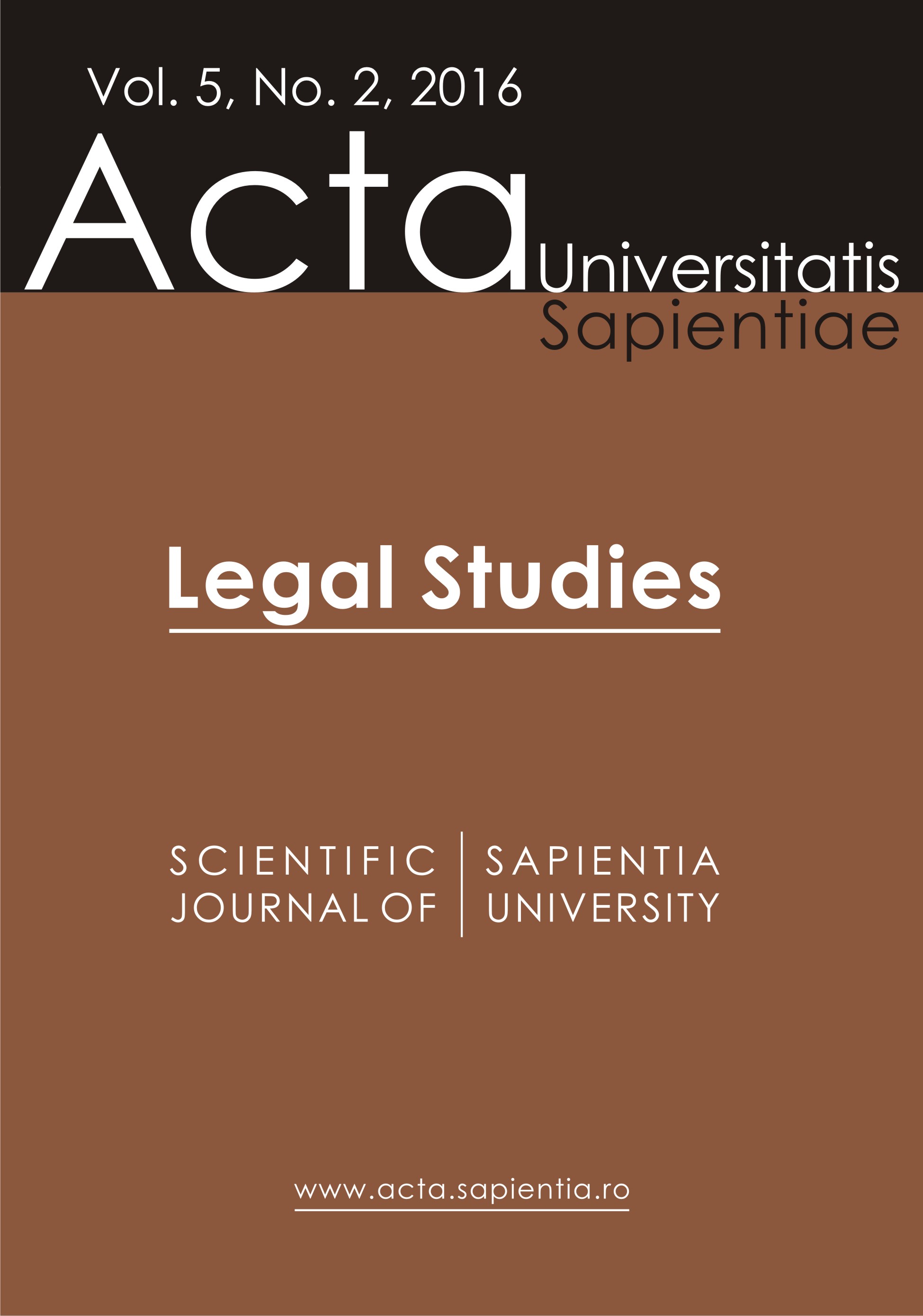 The role of the University of Kolozsvár in renewal of Hungarian legal philosophical thinking Cover Image