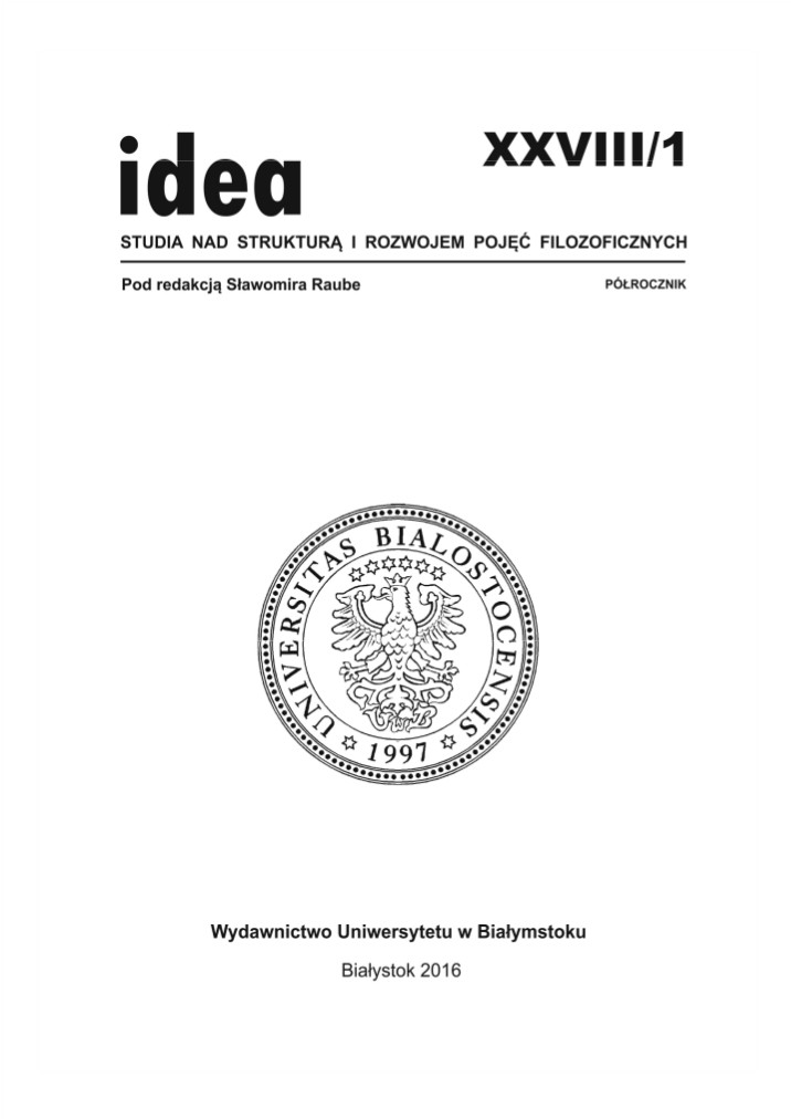 Meaning of the historical dimension for the formation the sphere of Geisteswissenschaften. Interpretation of Wilhelm Dilthey and Ernst Cassirer Cover Image