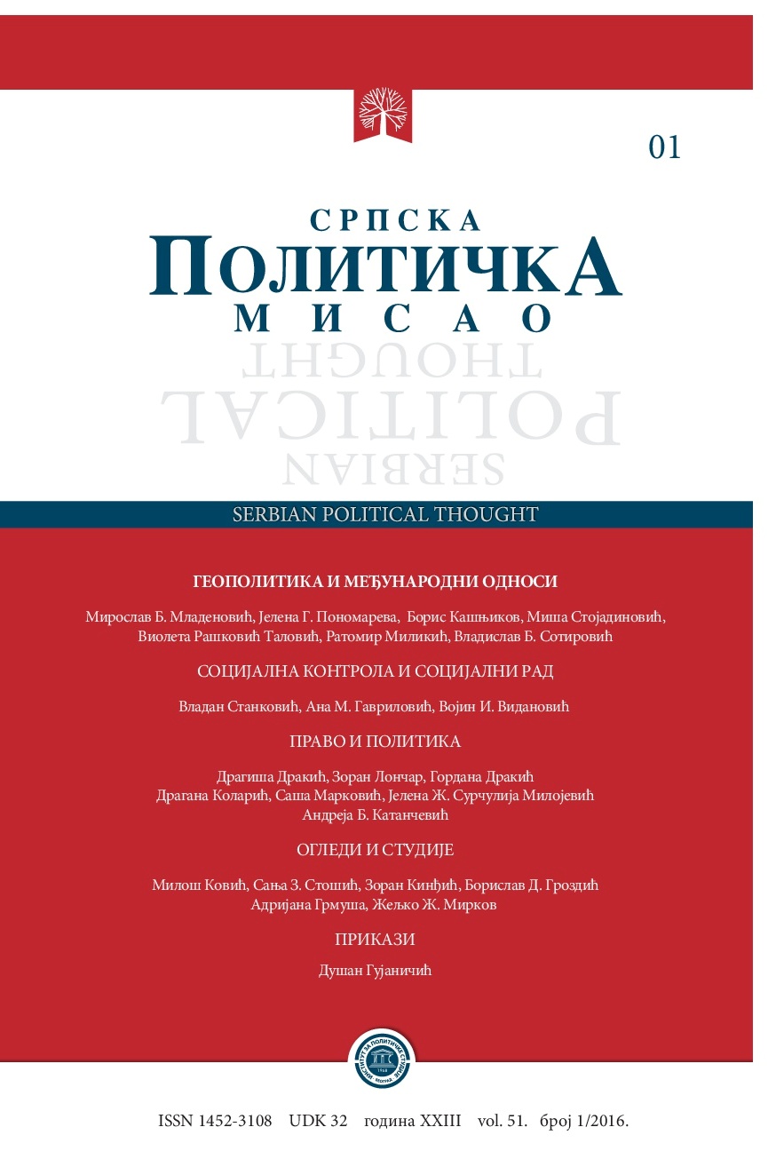Russia’s Balkan Politics: From the Politics of Pan-Slavic Reciprocity of the Tsarist Russia to the “Realpolitik” of the Republic of Gazprom Russia Cover Image