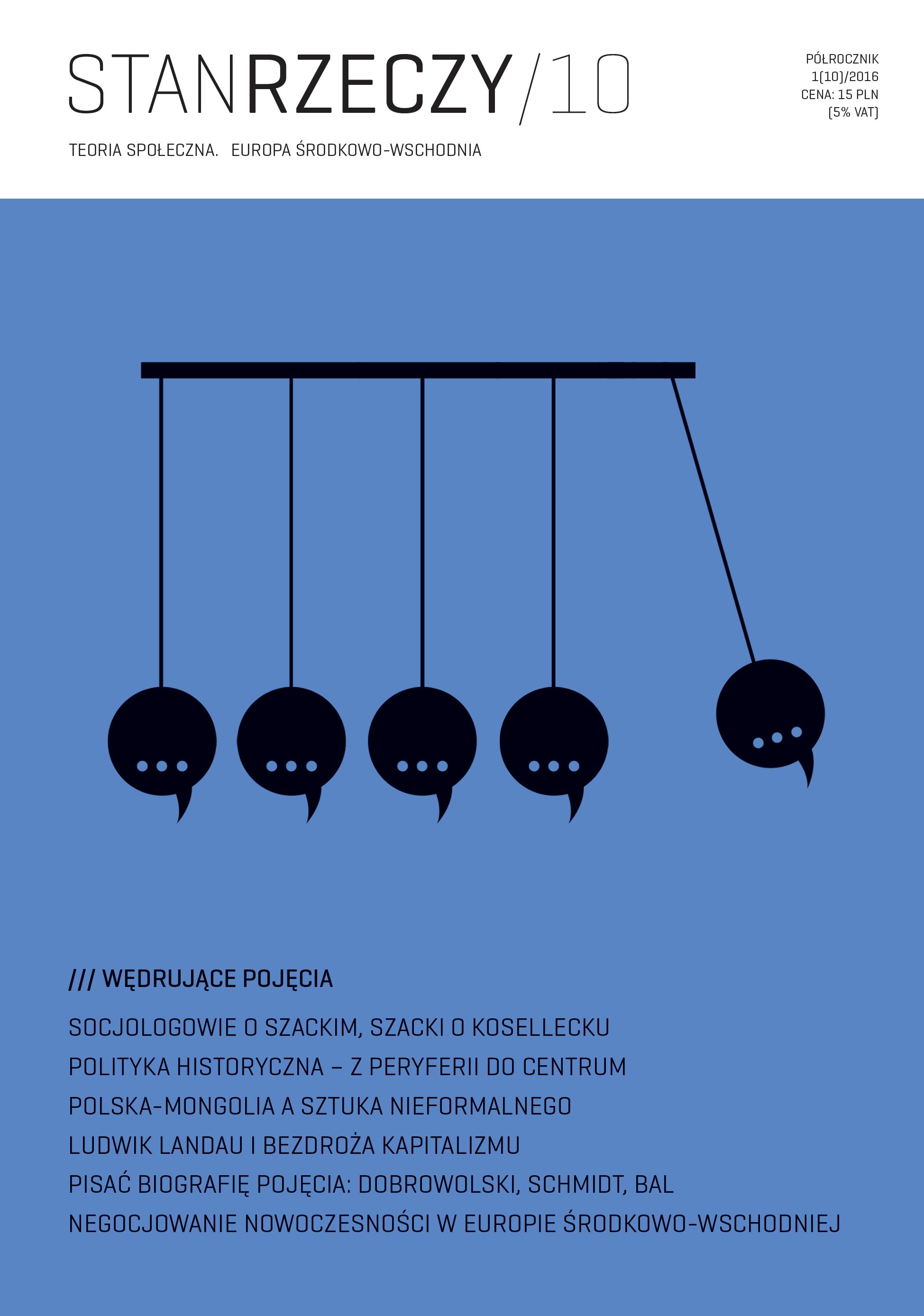 “The Crossroads of Capitalism”: Eastern Europe, Ludwik Landau, and his Interwar Vision of Global Inequalities Cover Image