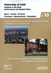 URBAN HOUSING POLICY AS VITAL SUPPORT FOR INNER-CITY REVITALISATION – THE CASE OF ŁÓDŹ Cover Image