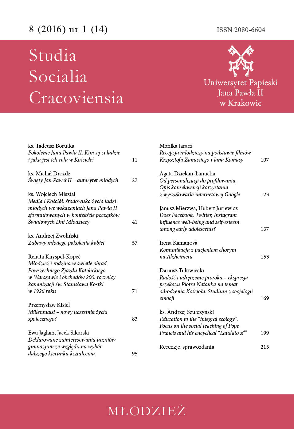 Television with a color. Bibliography of Fr. Andrzej Baczyński (1957-2015) Cover Image