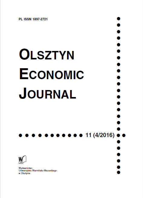 THE INNOVATION SYSTEM AS A PILLAR FOR A KNOWLEDGE-BASED ECONOMY – AN ANALYSIS OF REGIONAL DIVERSITY IN POLAND Cover Image
