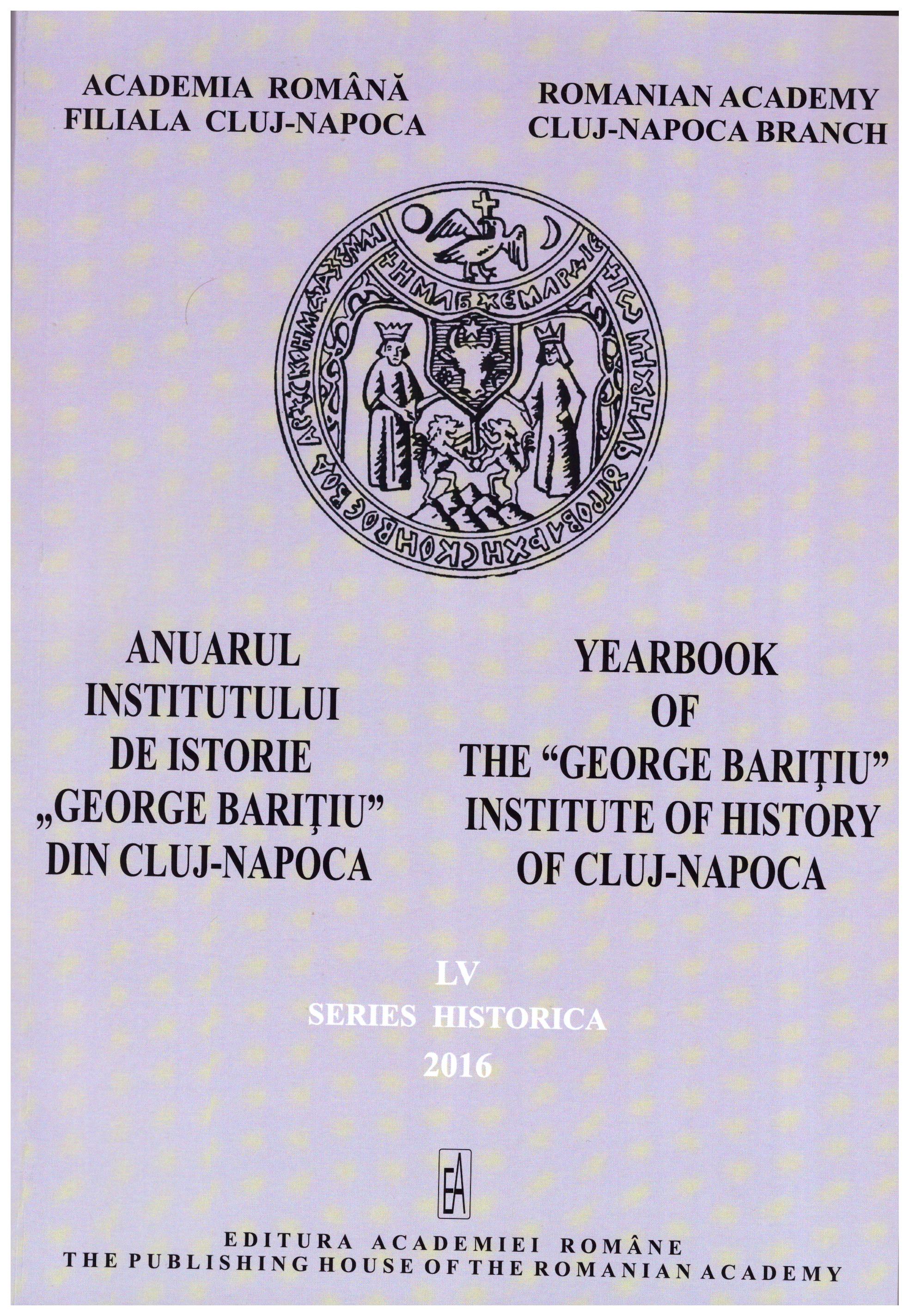 The ”Ecclesiastical Unification” of the Armenians from the Sibiu Provostship (Tălmaciu) in the Fourteenth Century or about an Ecclesiastical Transylvanian Mistery Cover Image