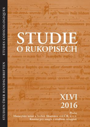 Some notes on handwritten newspapers from Prague around the turn of the 17th century preserved in Vienna and Dresden Cover Image