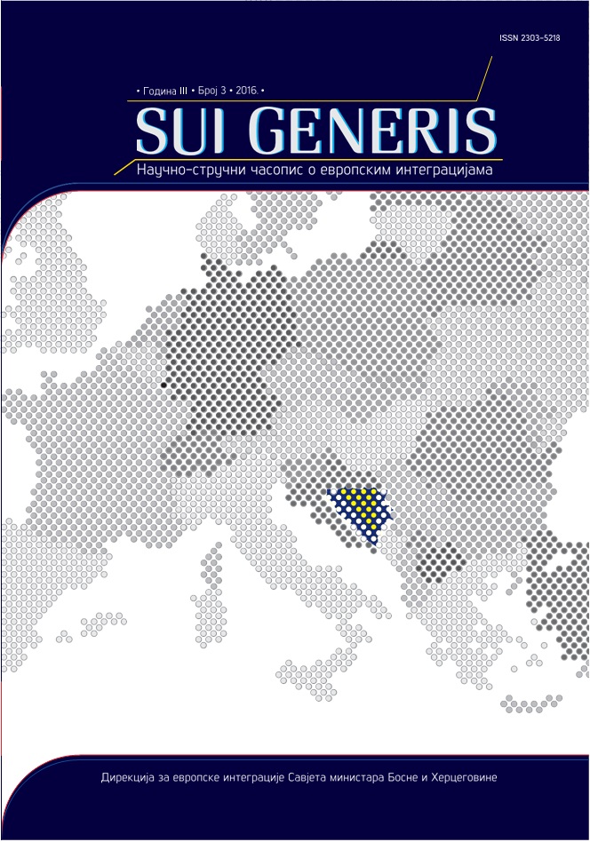 Models and importance of corporate governance in process of accession of Bosnia and Herzegovina to European Union Cover Image