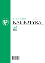 Accentuation Models of Disyllabic Nouns in the Southern Aukštaitian Dialect Cover Image