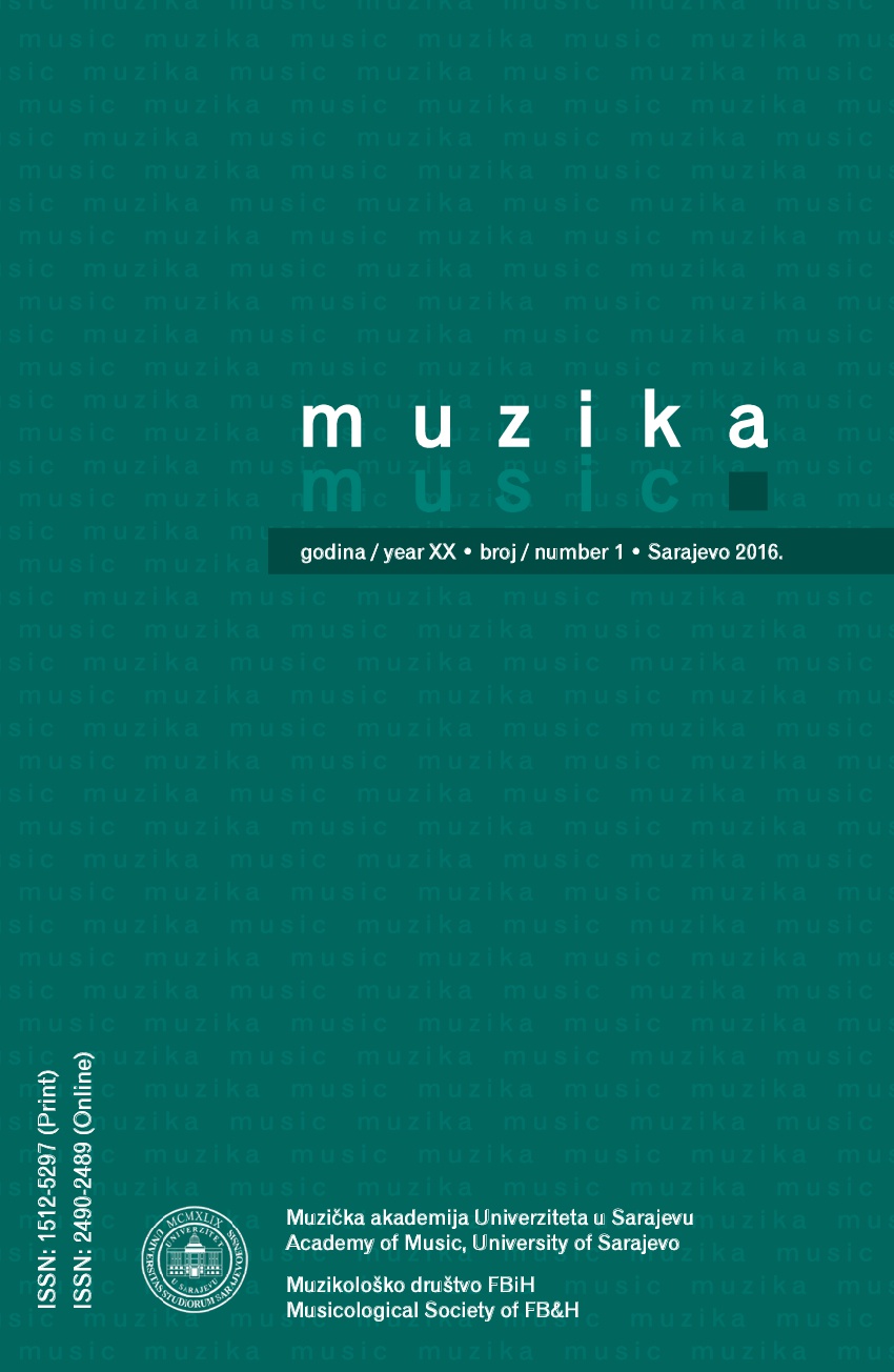 Musical in Bosnia and Herzegovina – Beginnings, Development Trends and Perspectives Cover Image