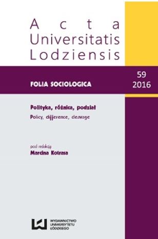 The identity and political attitudes of students of selected fields of the University of Łódź Cover Image