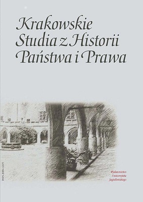 Undue Payment in the Polish Code of Obligations of 1933 as Compared with Other Regulations of That Time Cover Image