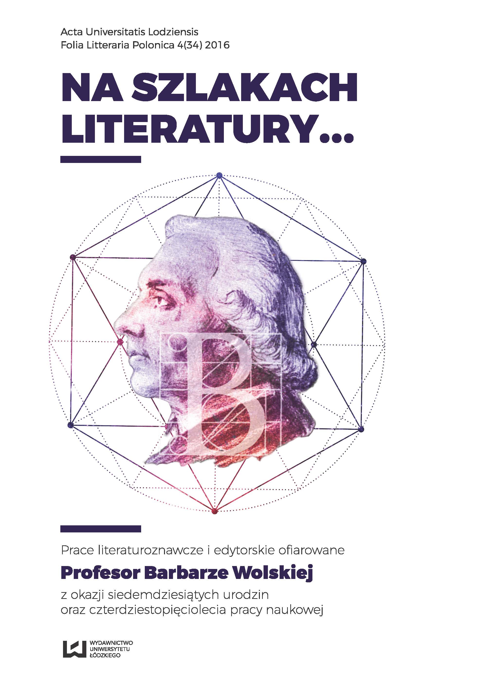Scientific biography of prof. dr hab. Barbara Wolska Cover Image