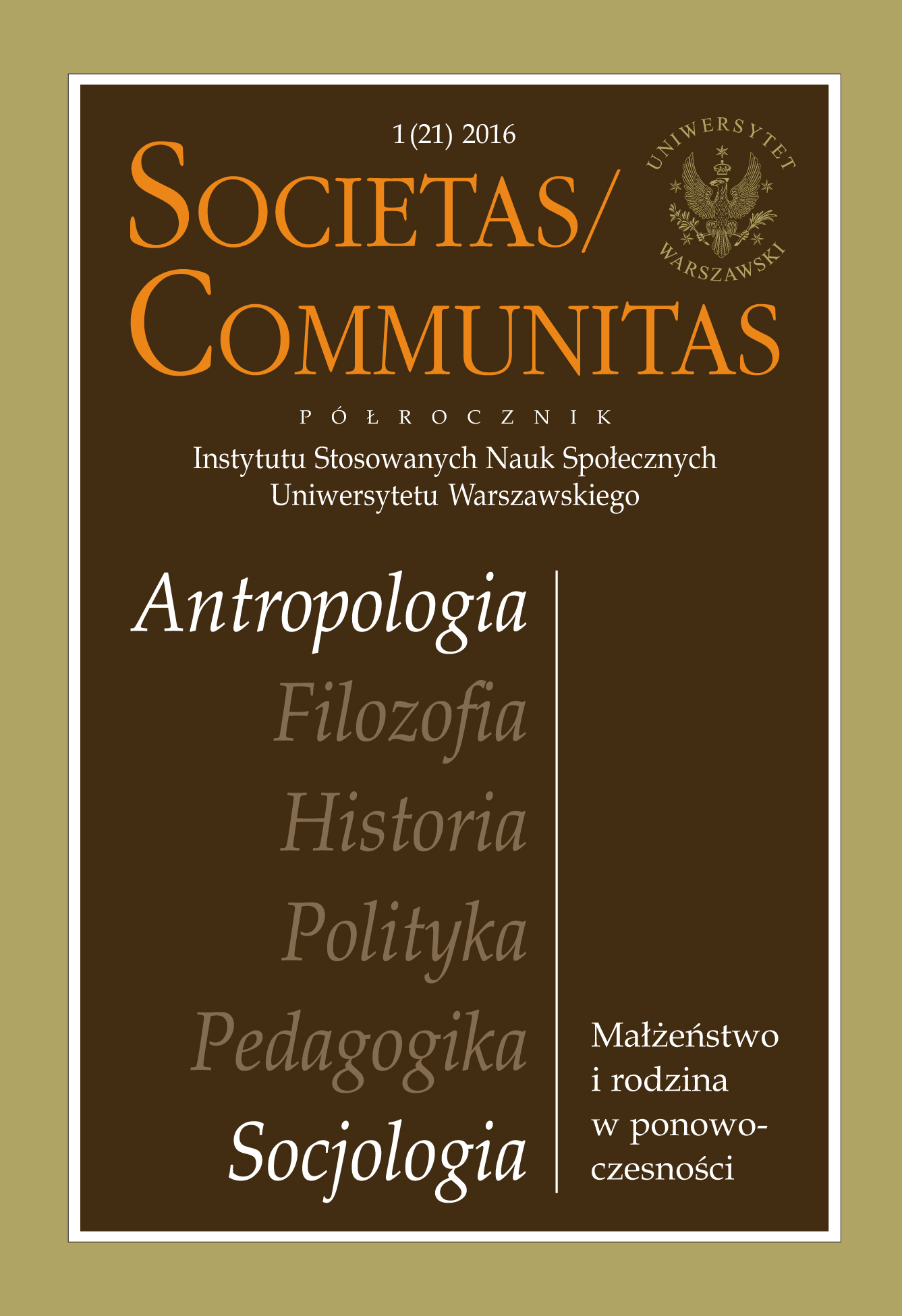 The Appeal of the Institution of Marriage in a Postmodern Society Cover Image