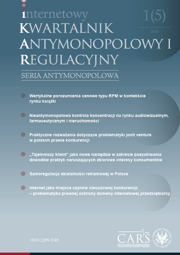 Legal standard regarding vertical pricing restraints consisting of resale fixed (or minimal) price maintenance under the Polish Act on Competition and Consumer Protection. Cover Image