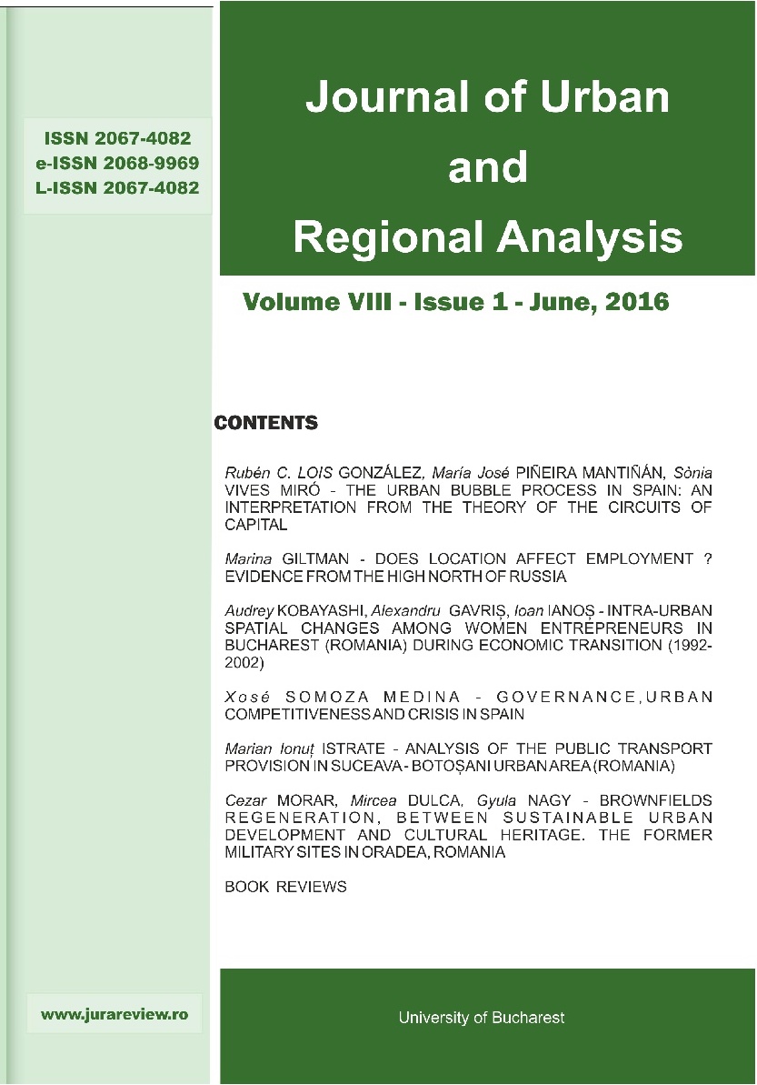 DOES LOCATION AFFECT EMPLOYMENT? EVIDENCE FROM THE HIGH NORTH OF RUSSIA Cover Image