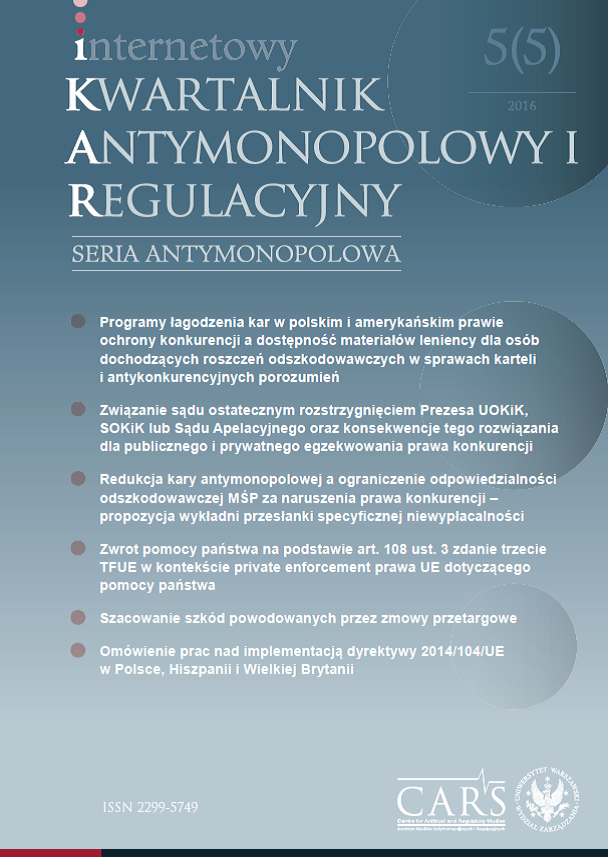 Piotr Semeniuk, The concept of a “single economic unit” in competition law [in Polish: Koncepcja jednego organizmu gospodarczego w prawie ochrony konkurencji],Wydawnictwo Naukowe Wydziału Zarządzania UW, Warszawa 2015 Cover Image