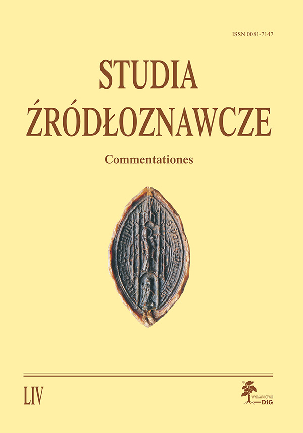 Unknown Tombs of Mediaeval Clergymen from the Collegiate Church of St. Peter and St. Paul in Kruszwica Cover Image