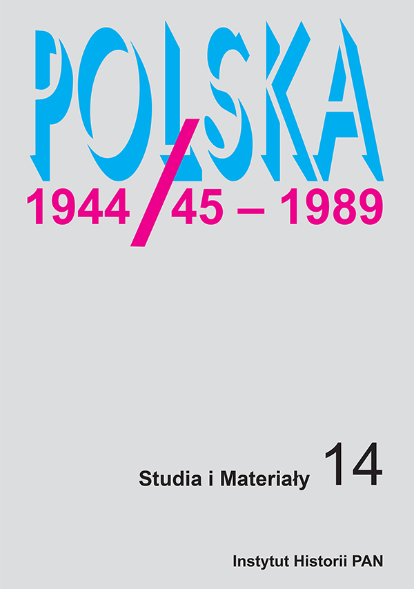 “Education based on tradition” on the level of units of the Polish People’s Army (1956–1980). Means and methods and their efficacy in influencing collective memory of soldiers Cover Image