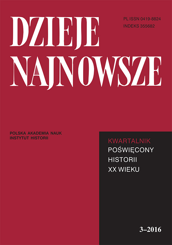 The Culture Commission of the Central Committee of the Polish United Workers’ Party – a “Child” of the Gomułka–era Stabilisation Cover Image