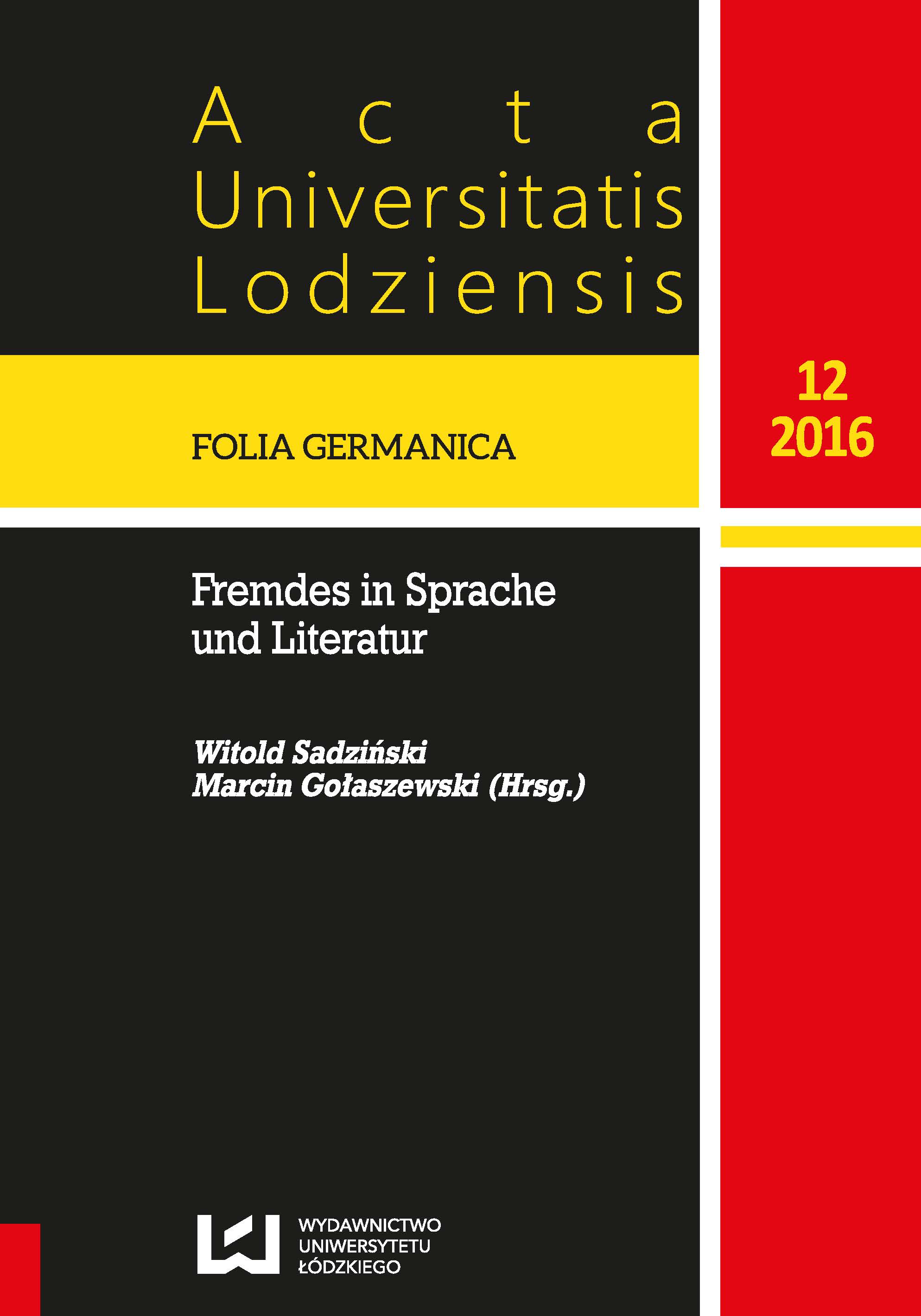 Hetero- and Autostereotypes of Germany in Polish and German Mono- and Bilingual Lexicography Cover Image
