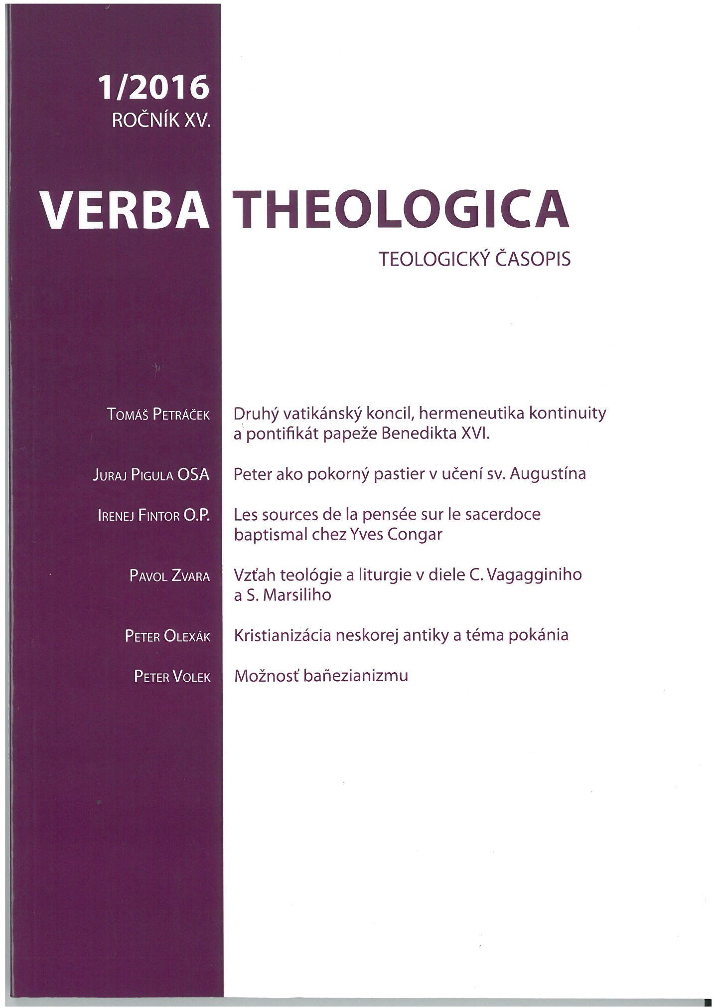 Yves Congar and his Sources for the Understanding of Baptismal Priesthood Cover Image