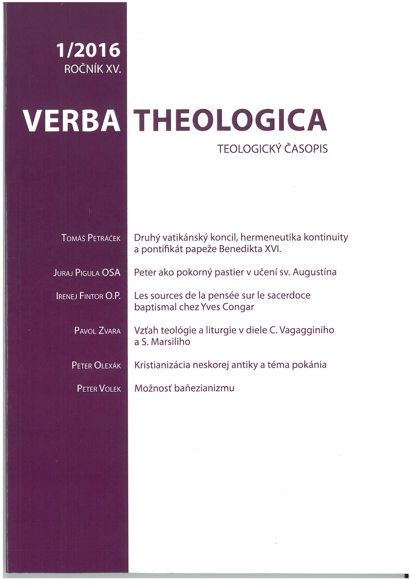 Les sources de la pensée sur le sacerdoce baptismal chez Yves Congar