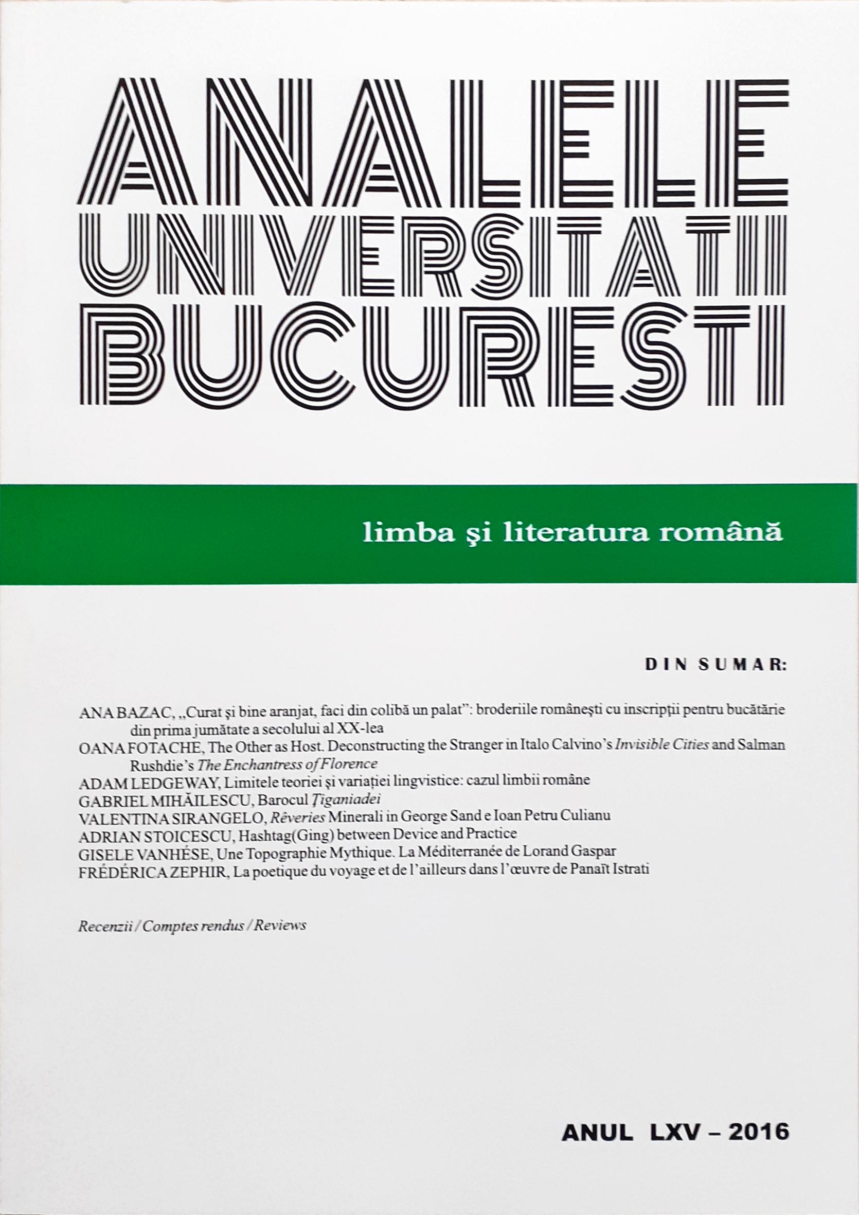 The Limits of Linguistic Theory and Variation: the Case of Romanian Cover Image