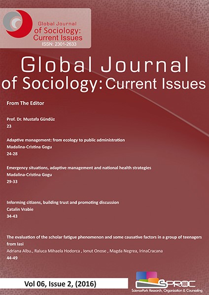 The evaluation of scholar fatigue phenomenon and some factors that cause it on a group of teenagers from Iasi Cover Image