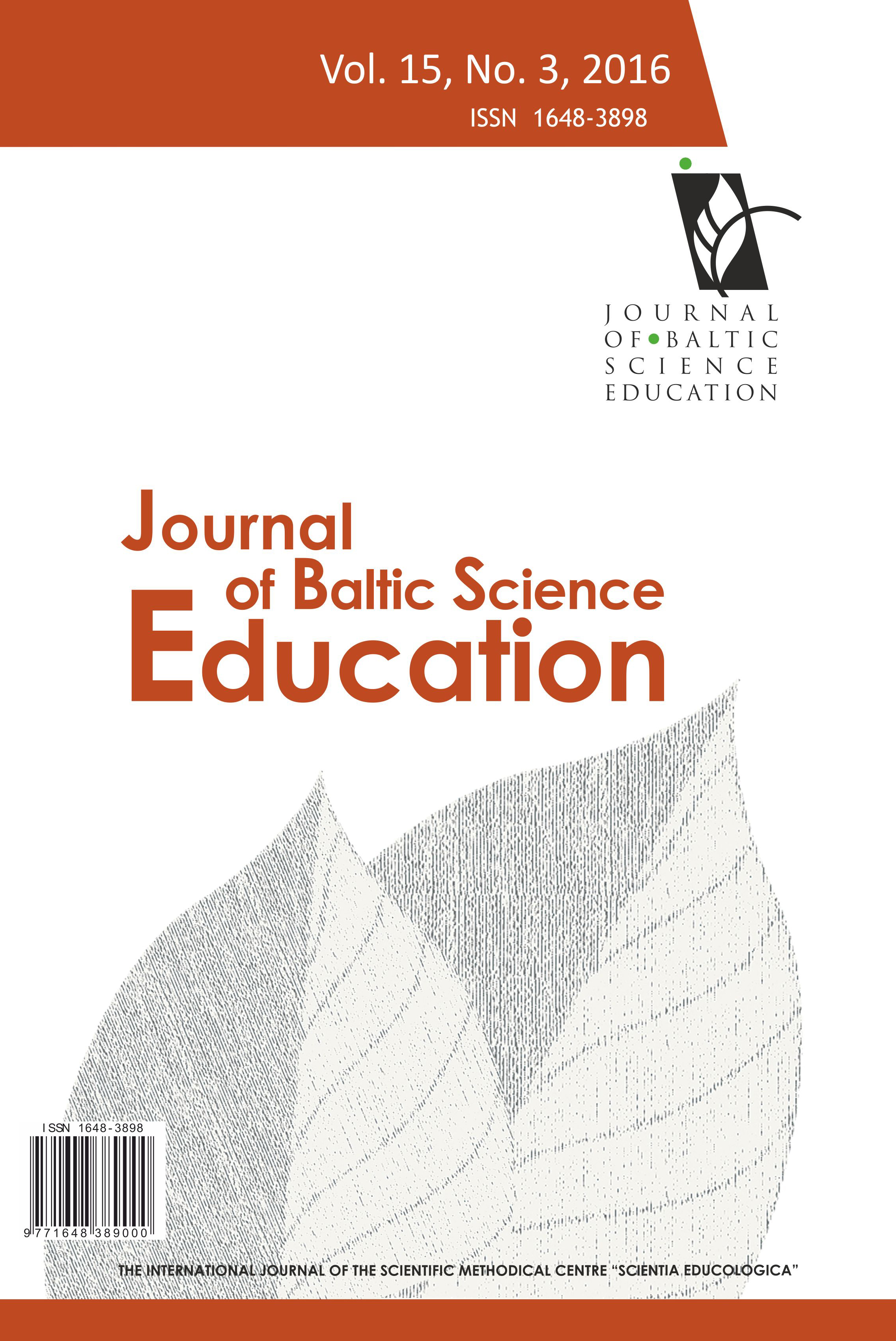 CONTEXT-BASED QUESTIONS IN SCIENCE EDUCATION: THEIR EFFECTS ON TEST ANXIETY AND SCIENCE ACHIEVEMENT IN RELATION TO THE GENDER OF SECONDARY SCHOOL STUDENTS Cover Image