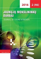 STUDENTS’ NAMES IN ŠIAULIAI UNIVERSITY Cover Image