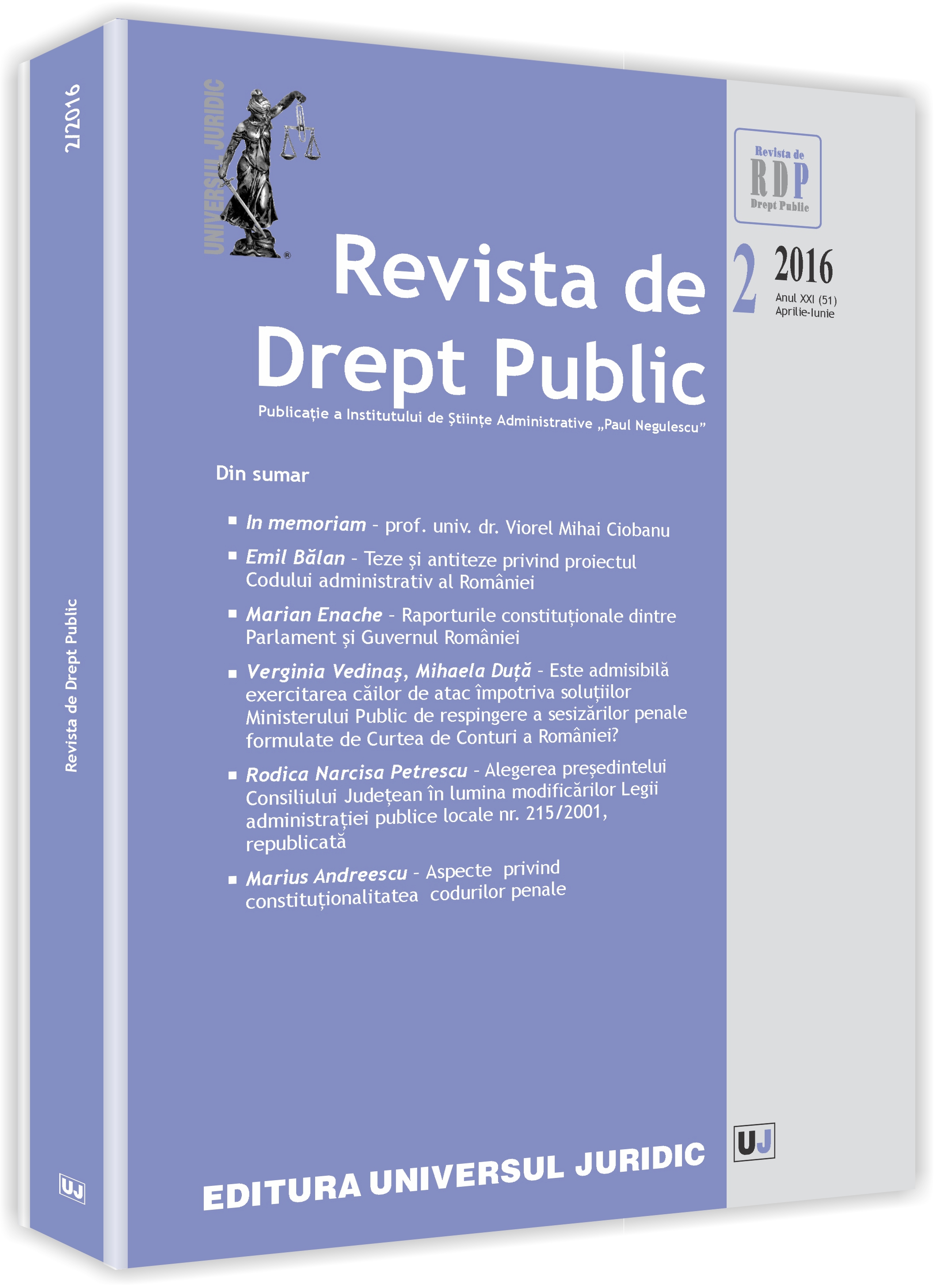 Reflections regarding the regulation of the Government members’ incompatibility in the Romanian constitutions and in the comparative law – introductory issues Cover Image