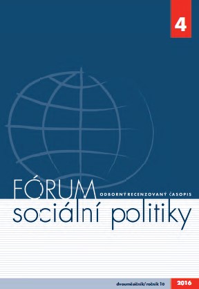 Sociální politika v roce 2016 − nové výzvy v nejisté době