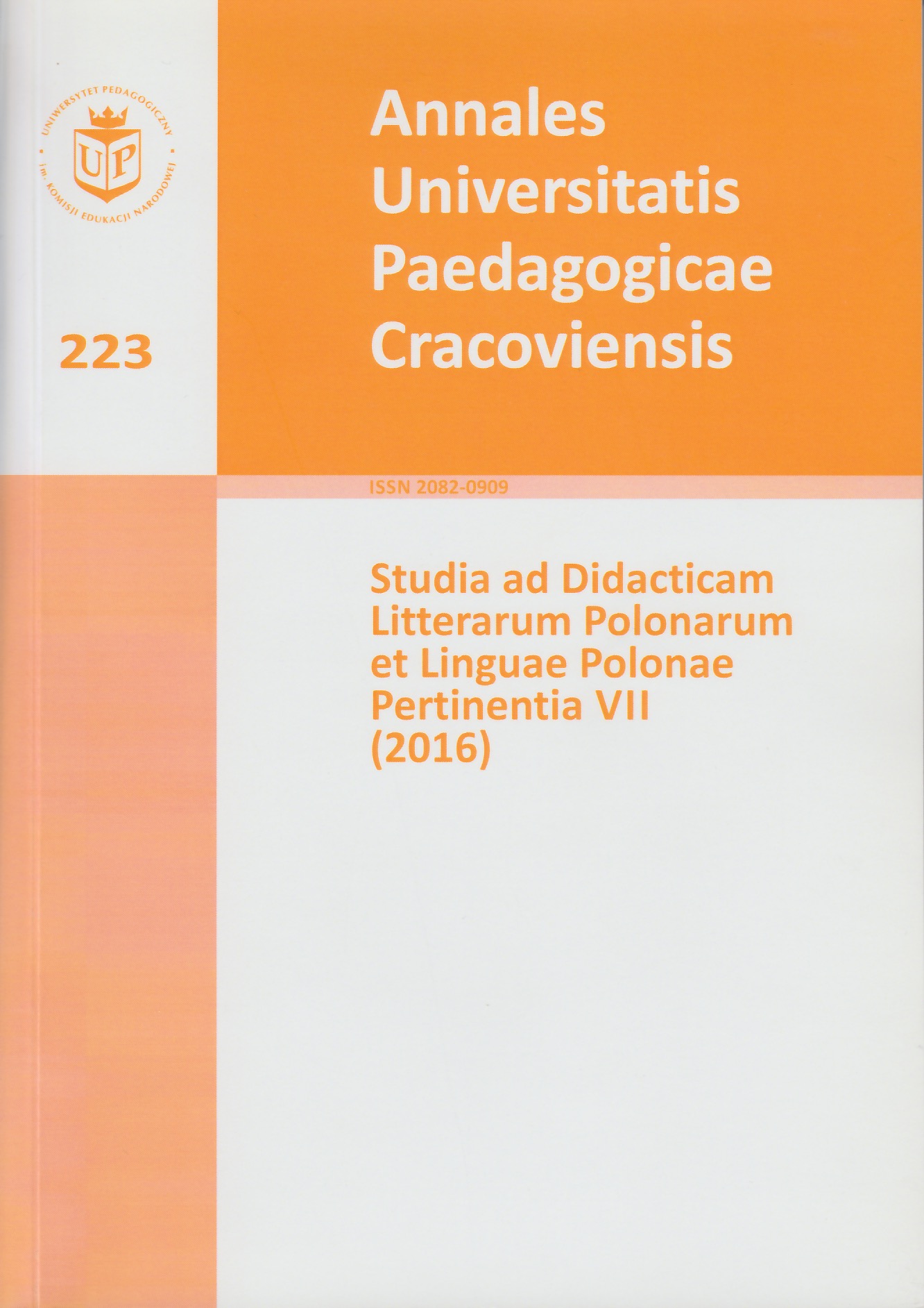 The role of out-of-school environment in the process of foreign child’s language acquisition of Polish – case study Cover Image