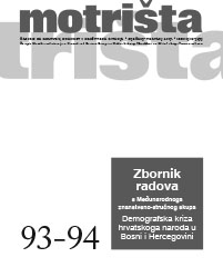The depopulation of the Croatian inhabitants in BiH during the 20th century: the impacts of wars and refugees in the case of the Catholic parish of Stjepan Krst. Cover Image