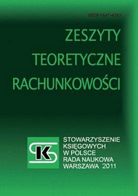 Ocena zdolności do kontynuowania działalności 
polskich spółek giełdowych w czasie kryzysu z wykorzystaniem modeli wielowymiarowej 
analizy dyskryminacyjnej