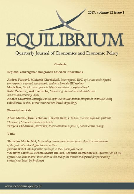 ESTIMATING INEQUALITY AVERSION FROM SUBJECTIVE ASSESSMENTS OF THE JUST NOTICEABLE DIFFERENCES IN WELFARE Cover Image