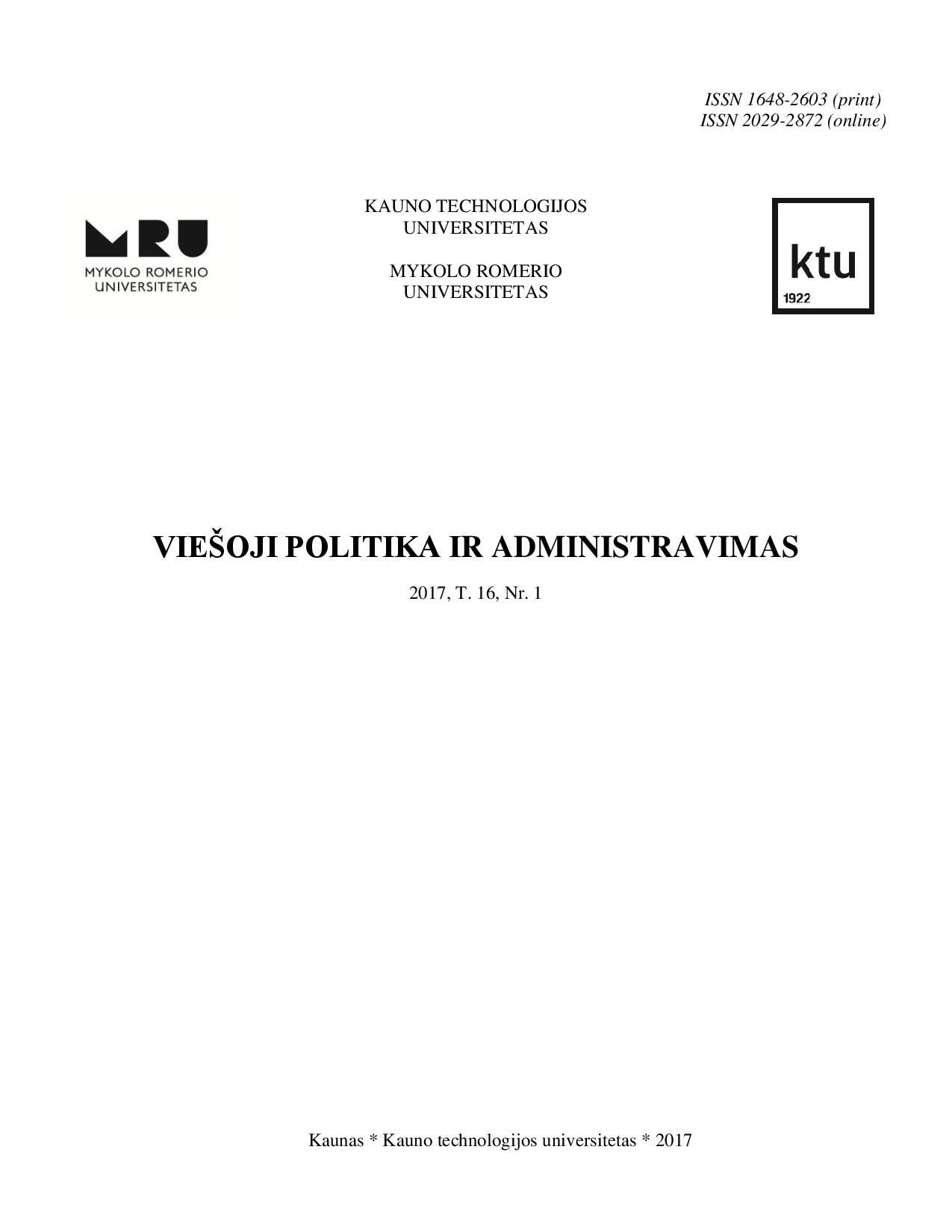 Atliekų tvarkymo politikos formavimas Lietuvoje taikant žiedinės ekonomikos modelį