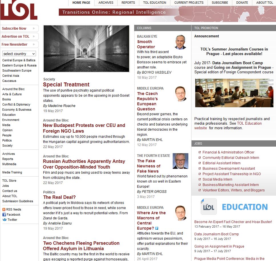 Transitions Online_Society-Special Treatment