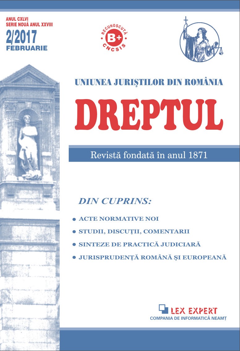 Constitutionalization of the notion of capital of the Romanian state Cover Image