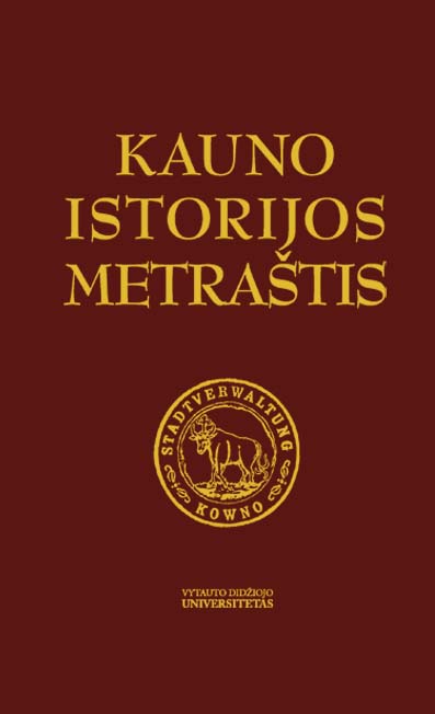 Chronicle. 20th Spring Conference of Kaunas history estate and urban perspective Cover Image