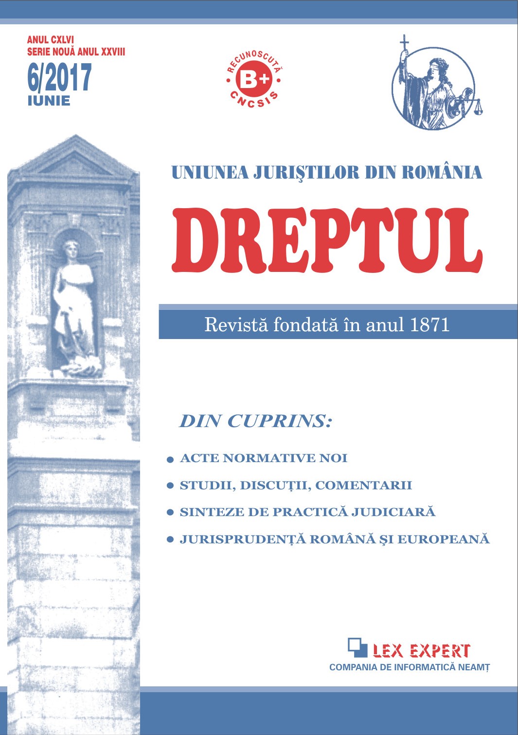 For the normalization of the legal regulation regarding the economic (commercial) activity, for safeguarding the prestige of Romania in the European Union and in the world Cover Image