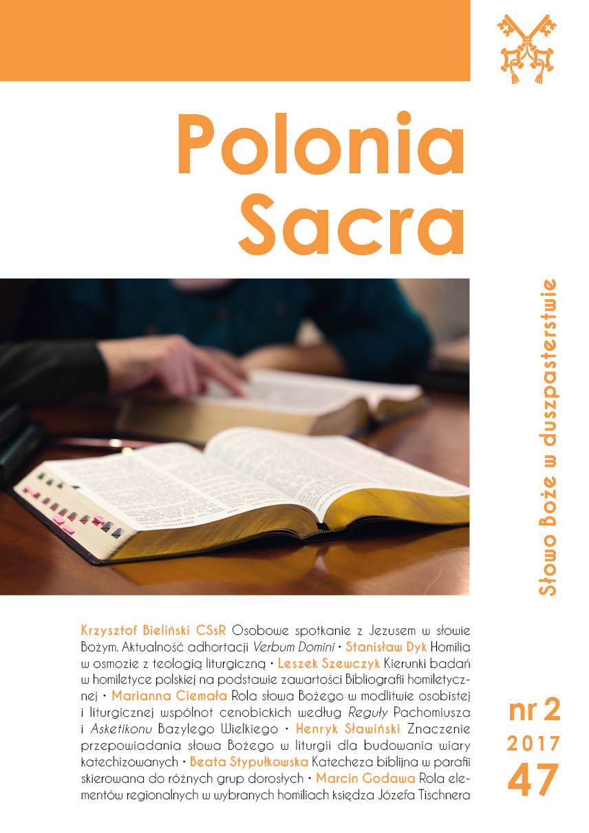 Kierunki badań w homiletyce polskiej na podstawie zawartości Bibliografii homiletycznej