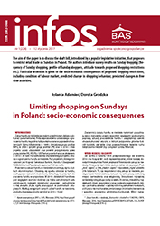 Limiting shopping on Sundays in Poland: socio-economic consequences Cover Image