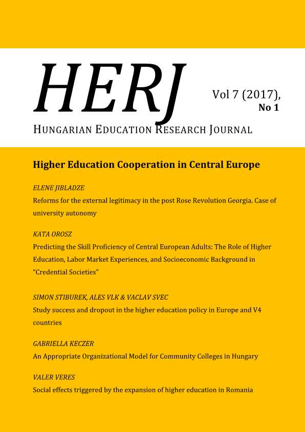 Social Effects Triggered by the Expansion of Higher Education in Romania Cover Image