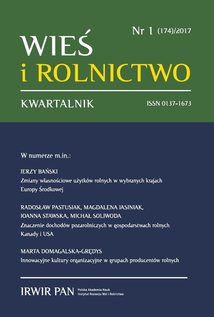 The Problem of Indebtedness in Rural Gminas Based
on the Example of Wielkopolskie Province Cover Image